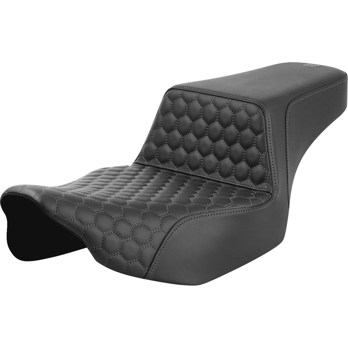Saddlemen Step-Up Seat - Extended Reach Gray Stitch - FL '23-'24 823-07-17802_1492589