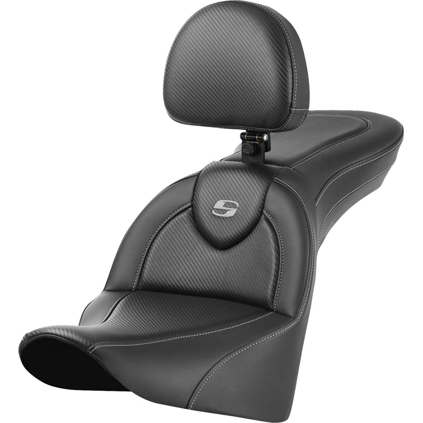 Saddlemen Roadsofa™ Seat - with Backrest - Carbon Fiber 818-33-185BR_1510619