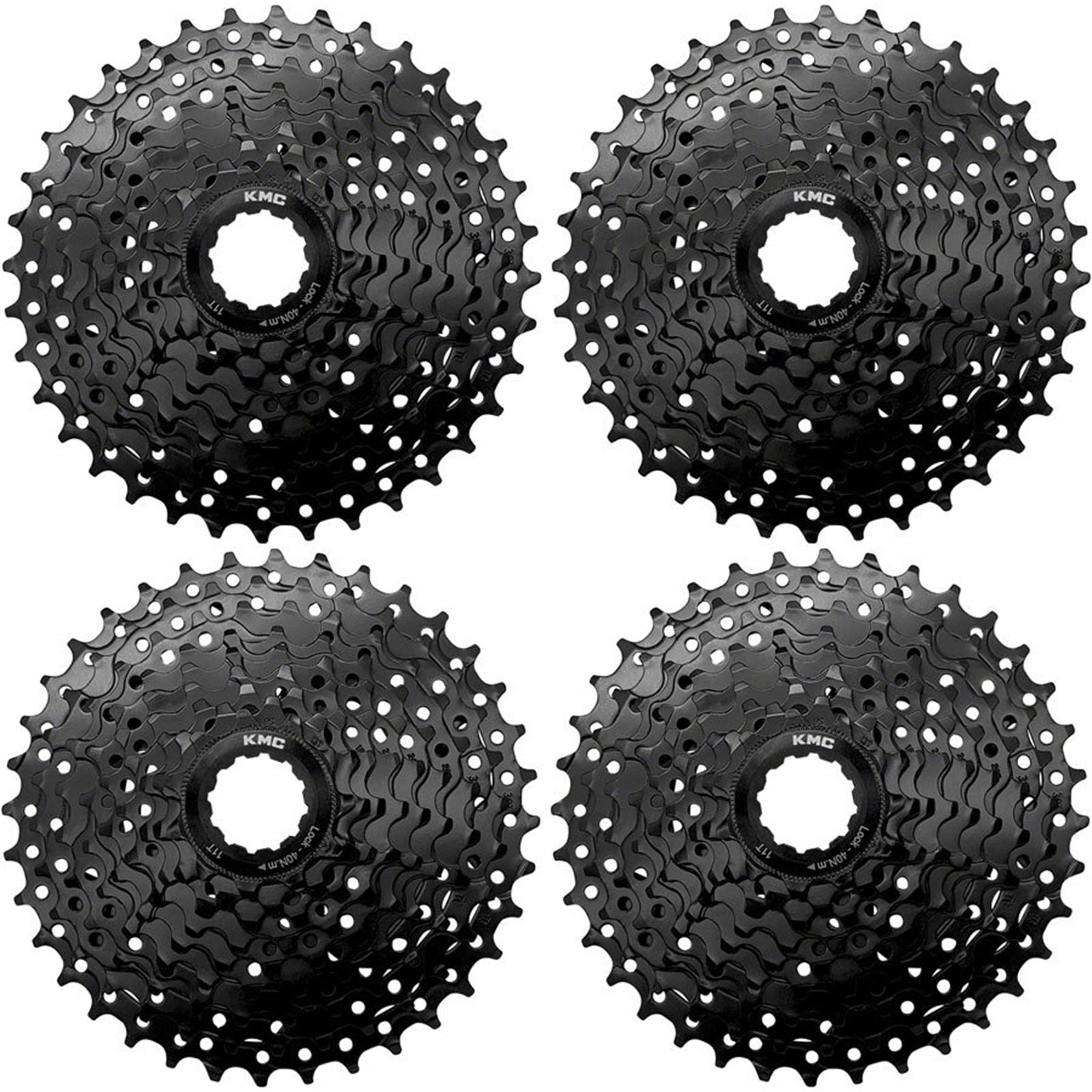 KMC REACT Cassette - 9-Speed, 11-36t, HG Driver Compatible, Black, 4 pk. [MPN: CSTE00509]_1923250