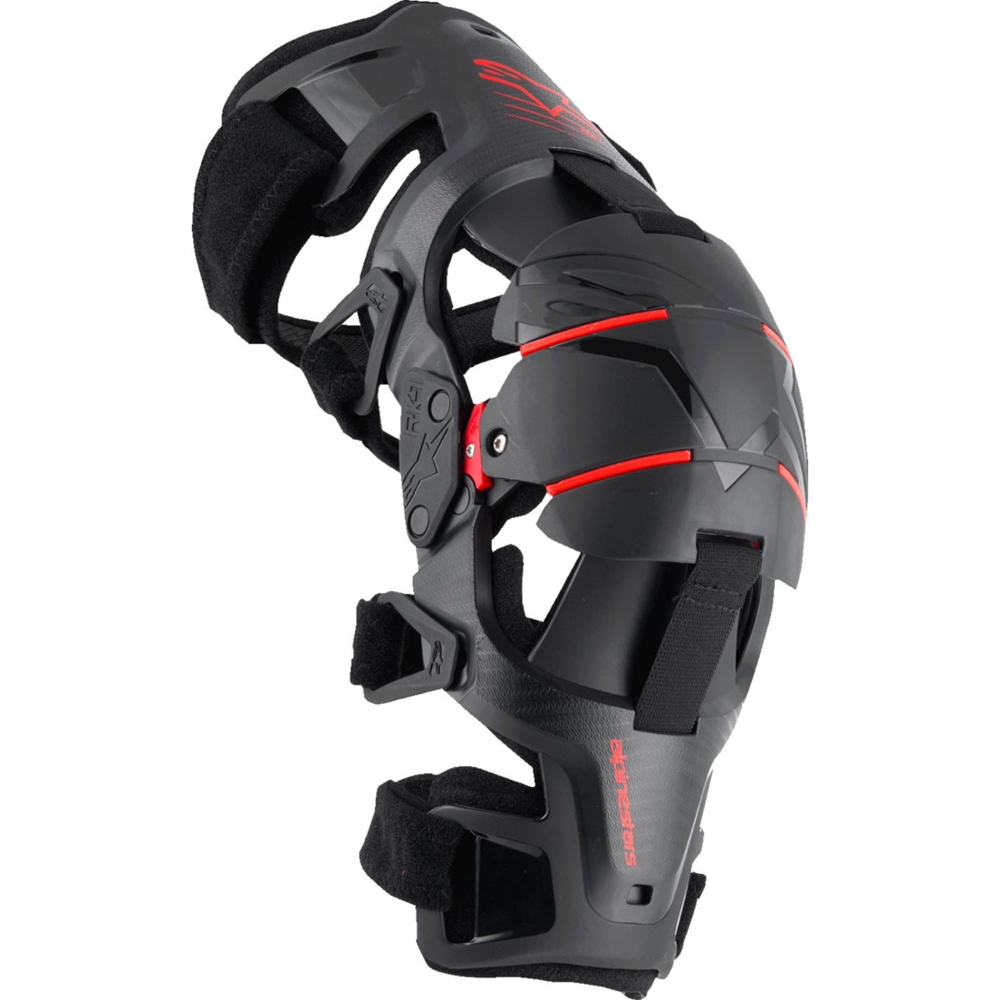 Alpinestars RK-1 Plasma Knee Braces - Black/Red_1488928