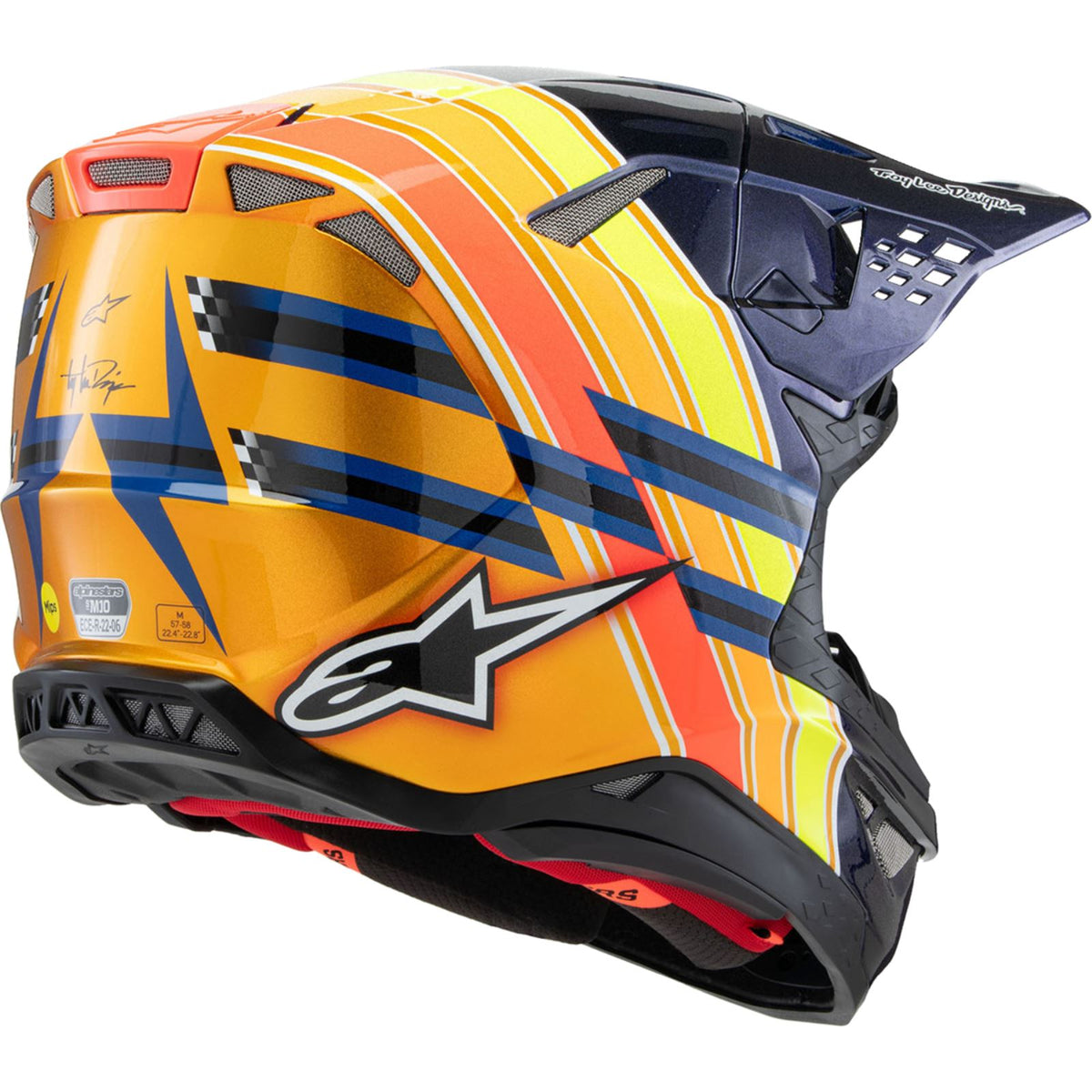 Alpinestars S-M10 TLD Edition 25 Helmet - Blue/Orange/Yellow/Red_1488639