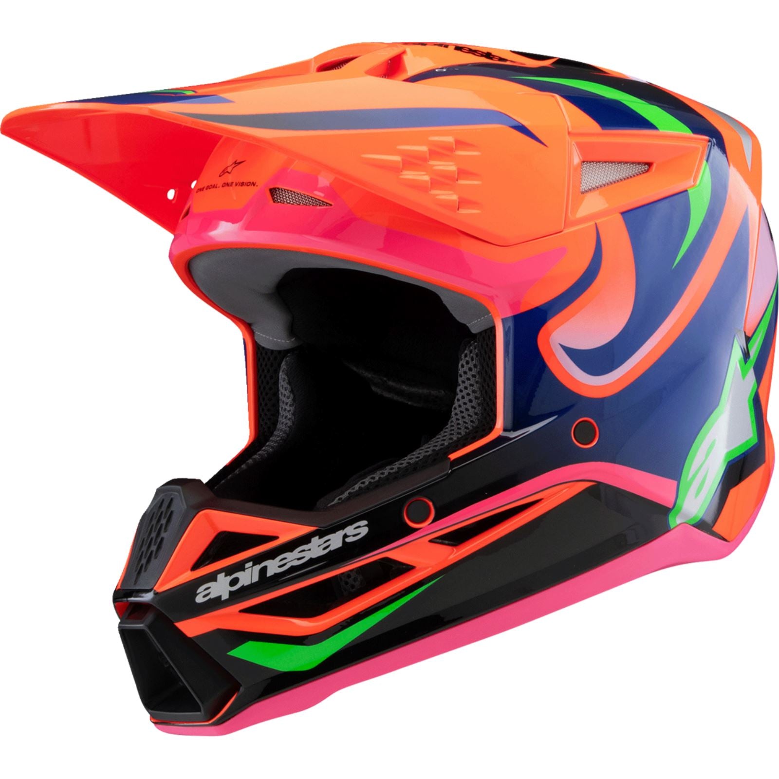 Alpinestars Youth SM3 Deegan Helmet - Orange/Purple/Pink_1488556
