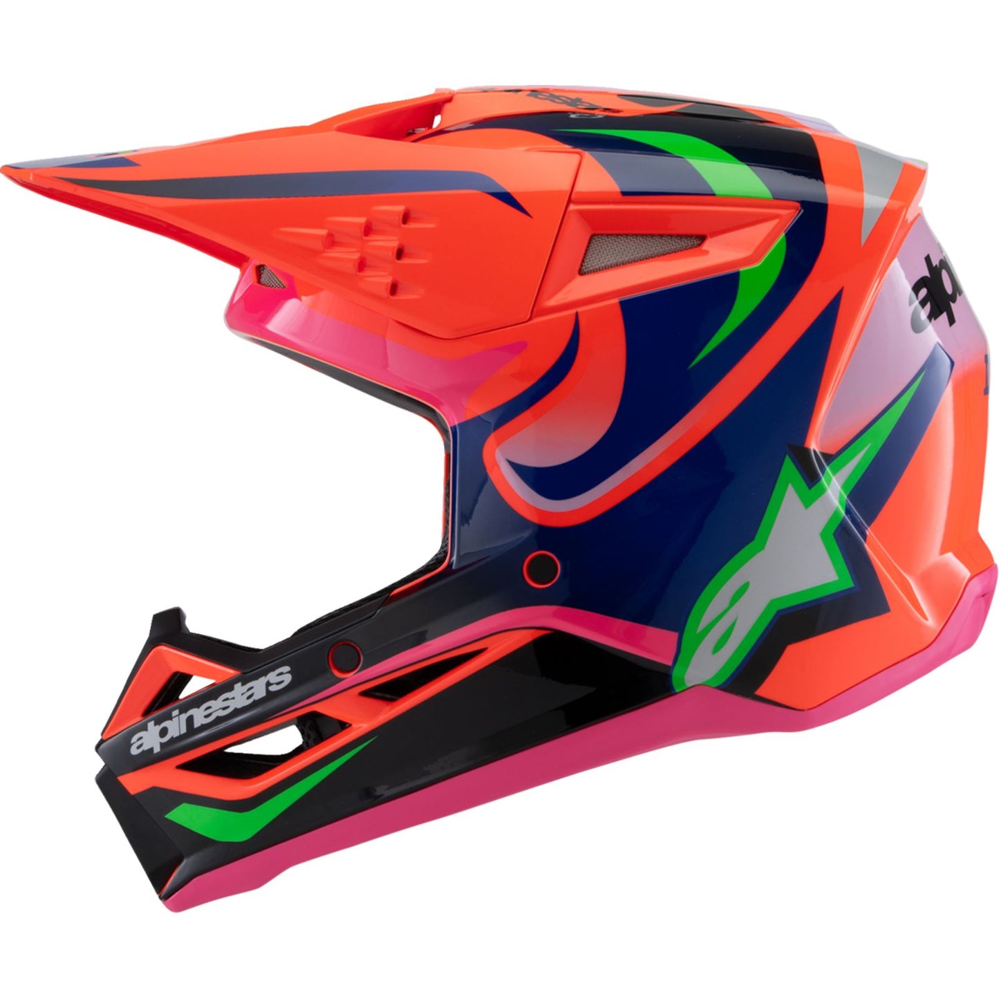 Alpinestars Youth SM3 Deegan Helmet - Orange/Purple/Pink_1488755