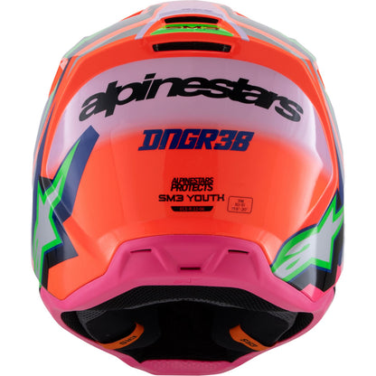 Alpinestars Youth SM3 Deegan Helmet - Orange/Purple/Pink_1488683