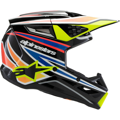 Alpinestars Youth Supertech M3 Helmet - Wurx - Black/Yellow/Blue/Red_1488701