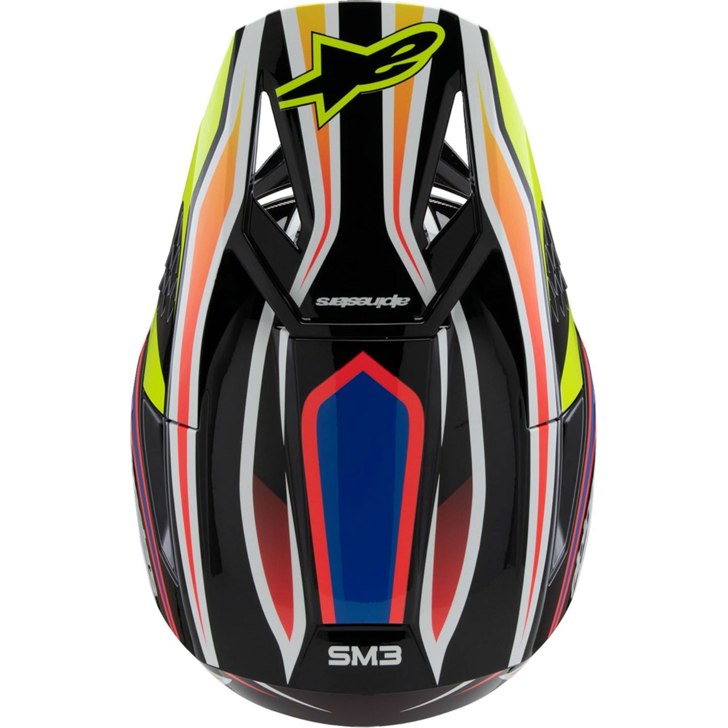 Alpinestars Youth Supertech M3 Helmet - Wurx - Black/Yellow/Blue/Red_1488682