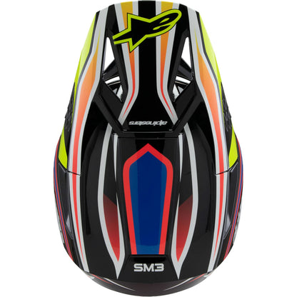 Alpinestars Youth Supertech M3 Helmet - Wurx - Black/Yellow/Blue/Red_1488682