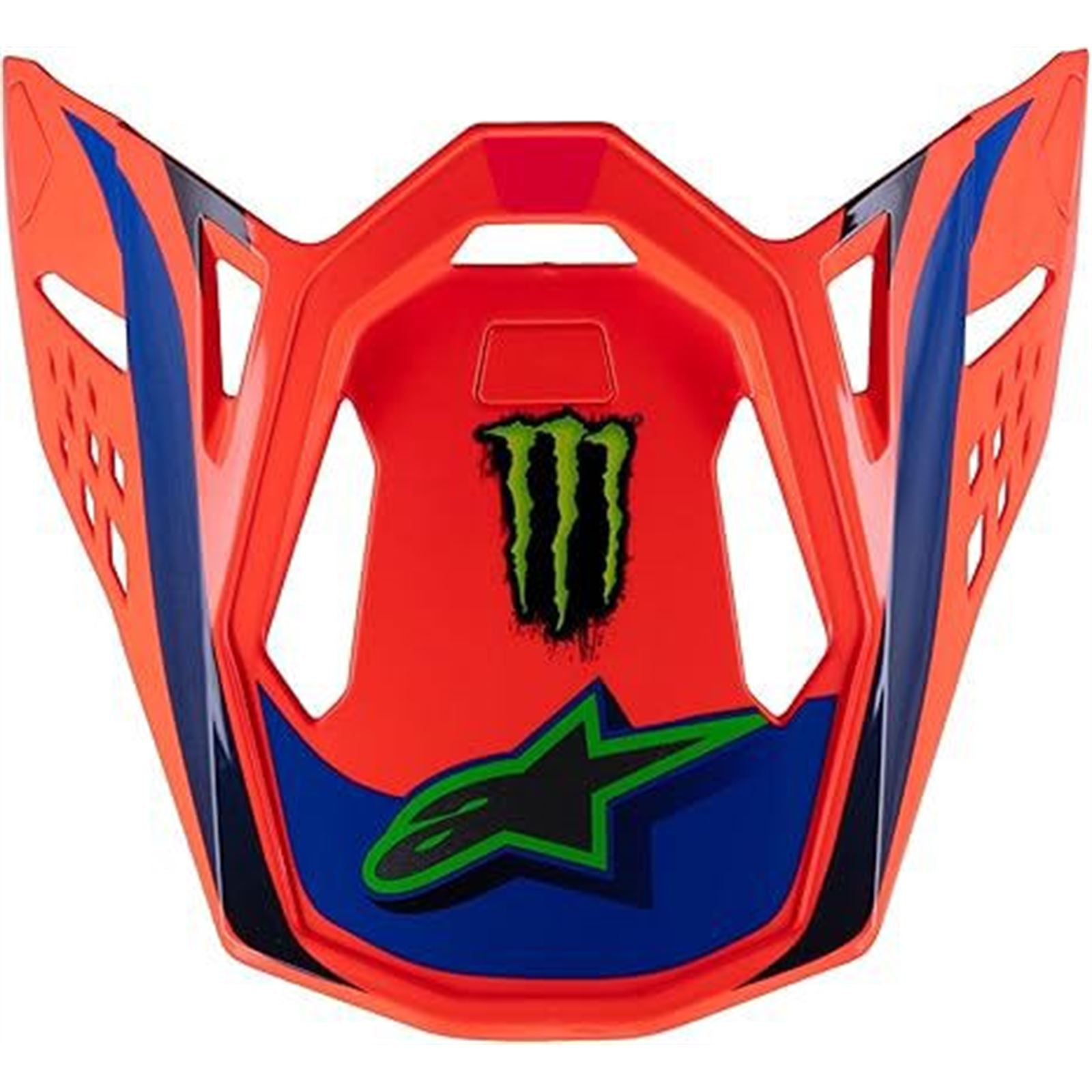 Alpinestars S-M10 Deegan Visor - Orange Fluo/Purple/Pink Fluo [MPN: 8980325-433-TU]_1618655