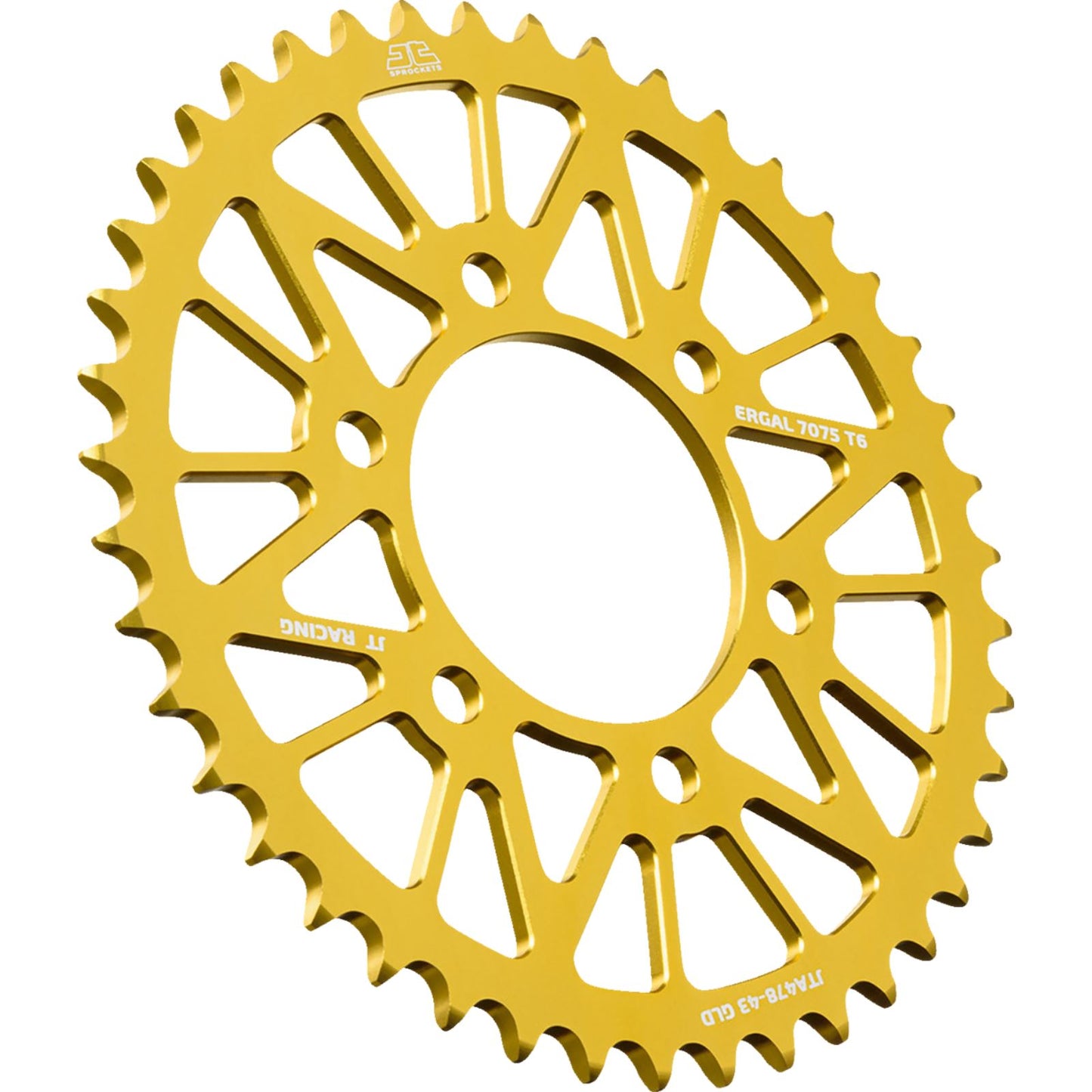 JT Sprockets Rear Sprocket - Aluminum - 43 Tooth - Gold for Kawasaki JTA478.43GLD_1488803