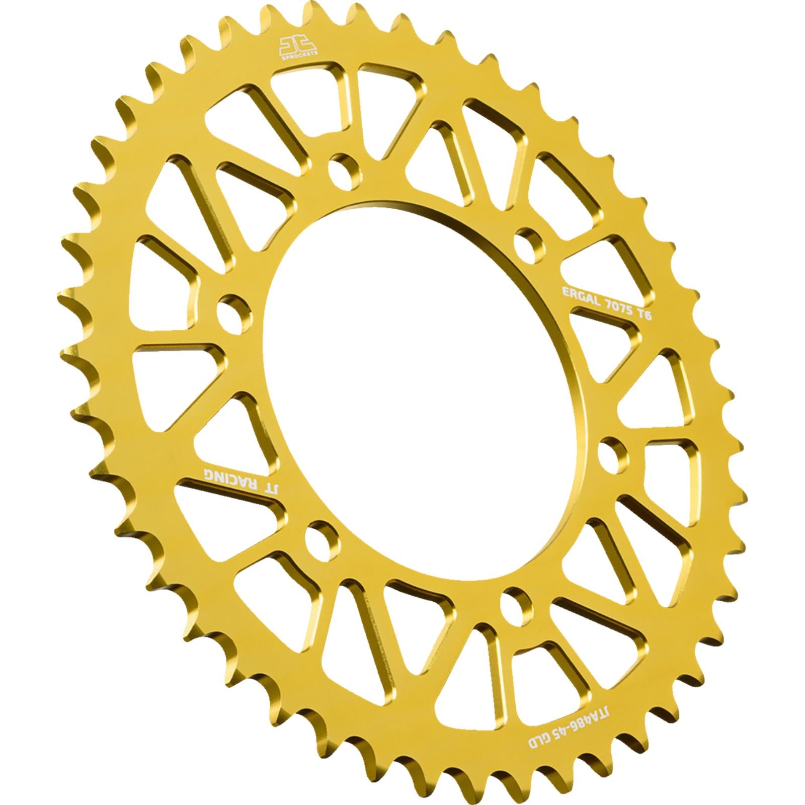 JT Sprockets Rear Sprocket - Aluminum - 45 Tooth - Gold for Kawasaki/Suzuki/Yamaha JTA486.45GLD_1488781