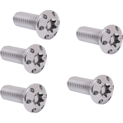 Arlen Ness Bolt Kit Holeshot/Brake Rotor/Front Hub Mount Polished 5/16"-18x7/8" 5Pk 300-912_1494582