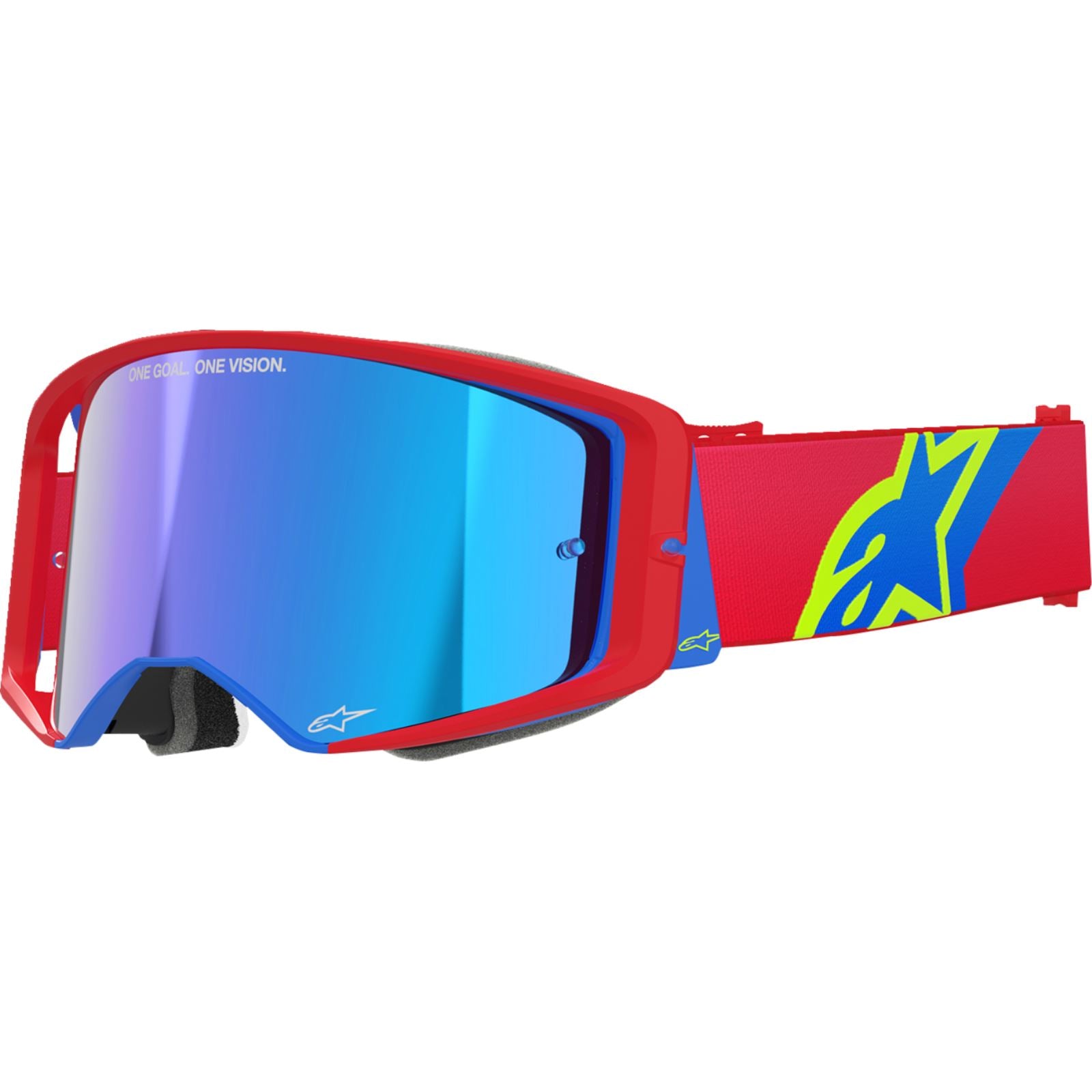 Alpinestars Supertech Goggles - Corp - Red/Blue - ABS Vision - Blue Mirror [MPN: 5100325-3055]_1488863
