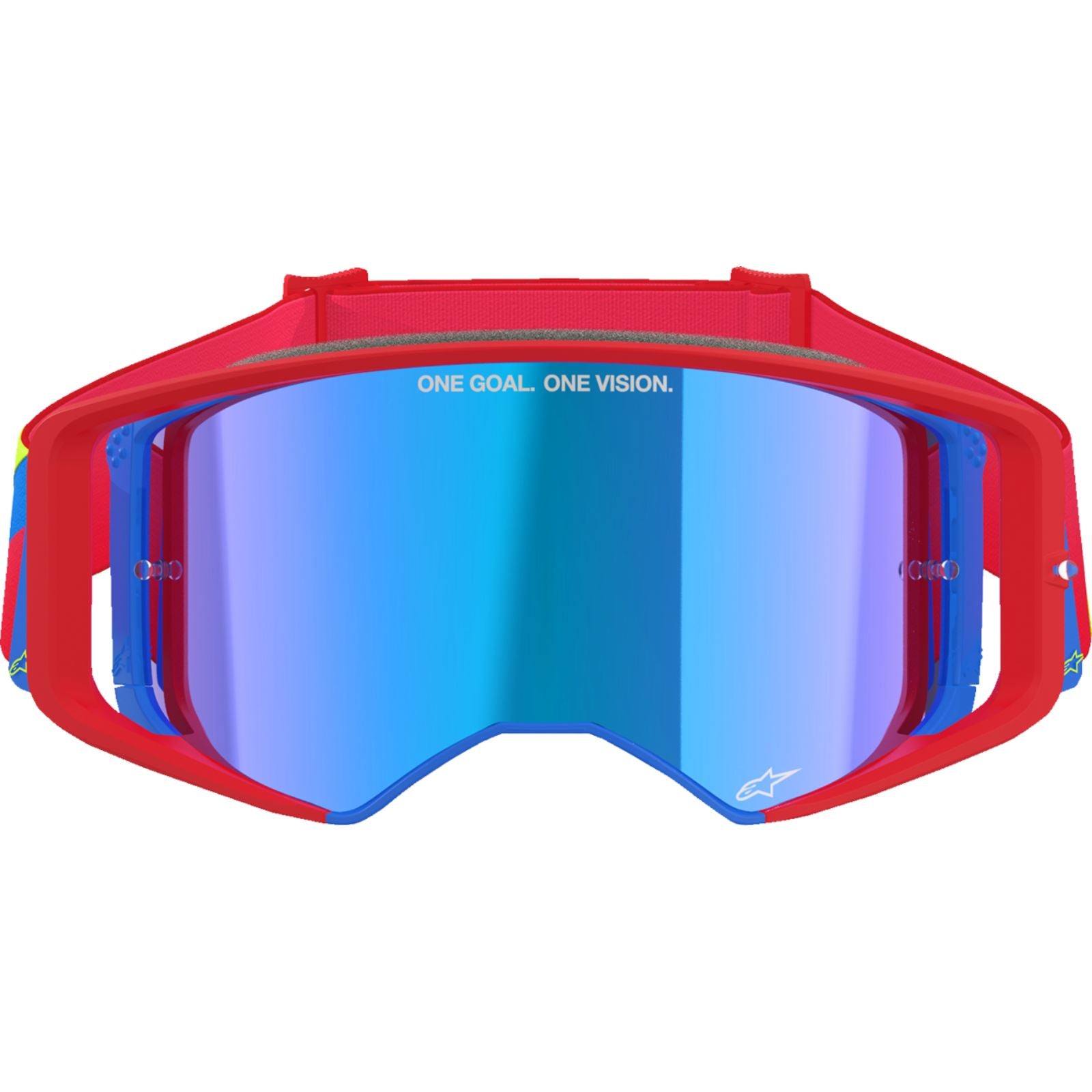Alpinestars Supertech Goggles - Corp - Red/Blue - ABS Vision - Blue Mirror [MPN: 5100325-3055]_1488864