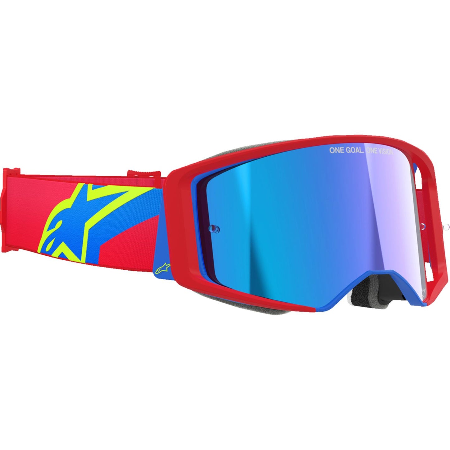 Alpinestars Supertech Goggles - Corp - Red/Blue - ABS Vision - Blue Mirror [MPN: 5100325-3055]_1488865