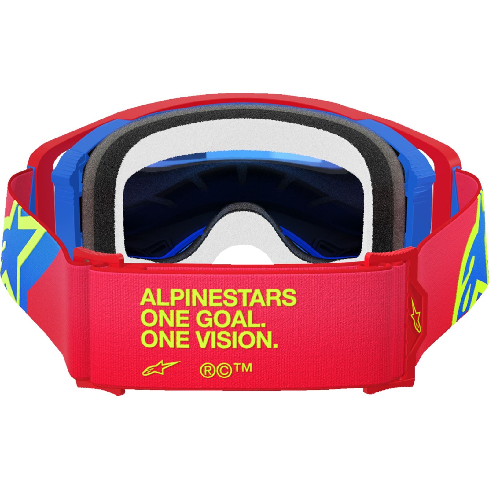 Alpinestars Supertech Goggles - Corp - Red/Blue - ABS Vision - Blue Mirror [MPN: 5100325-3055]_1488866