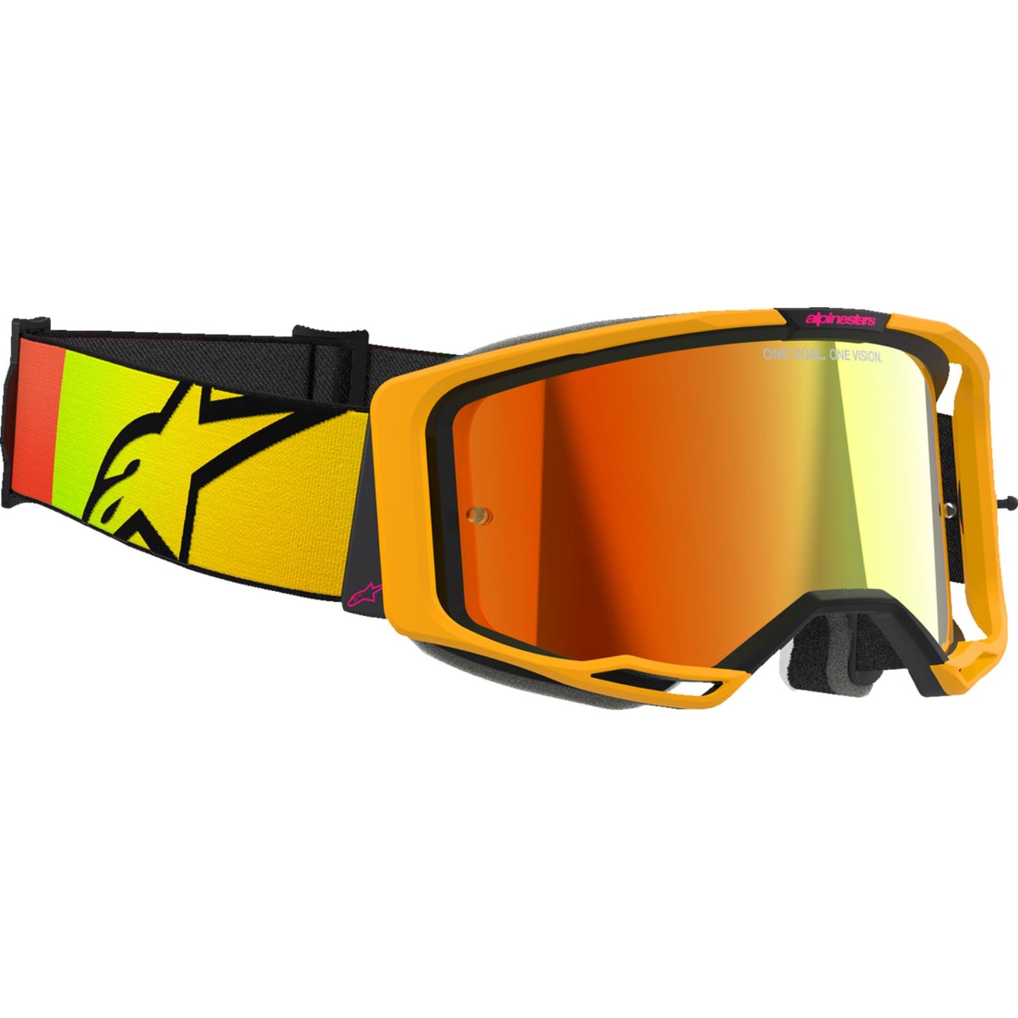 Alpinestars Vision 8 Goggles - Corp - Yellow/Pink - Red Mirror Lens 5101625-5023_1488869