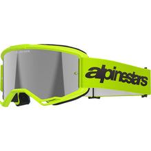 Alpinestars Vision 3 Goggles - Wordmark - Yellow Fluo - Silver Mirror Lens [MPN: 5103225-5299]_1488875