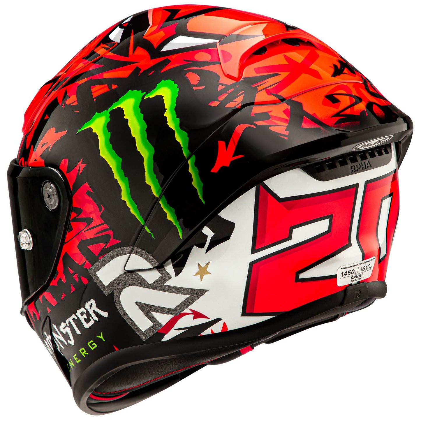 HJC RPHA 1N Quartararo 2024 Helmet - Black/Red - MC-1_1489785