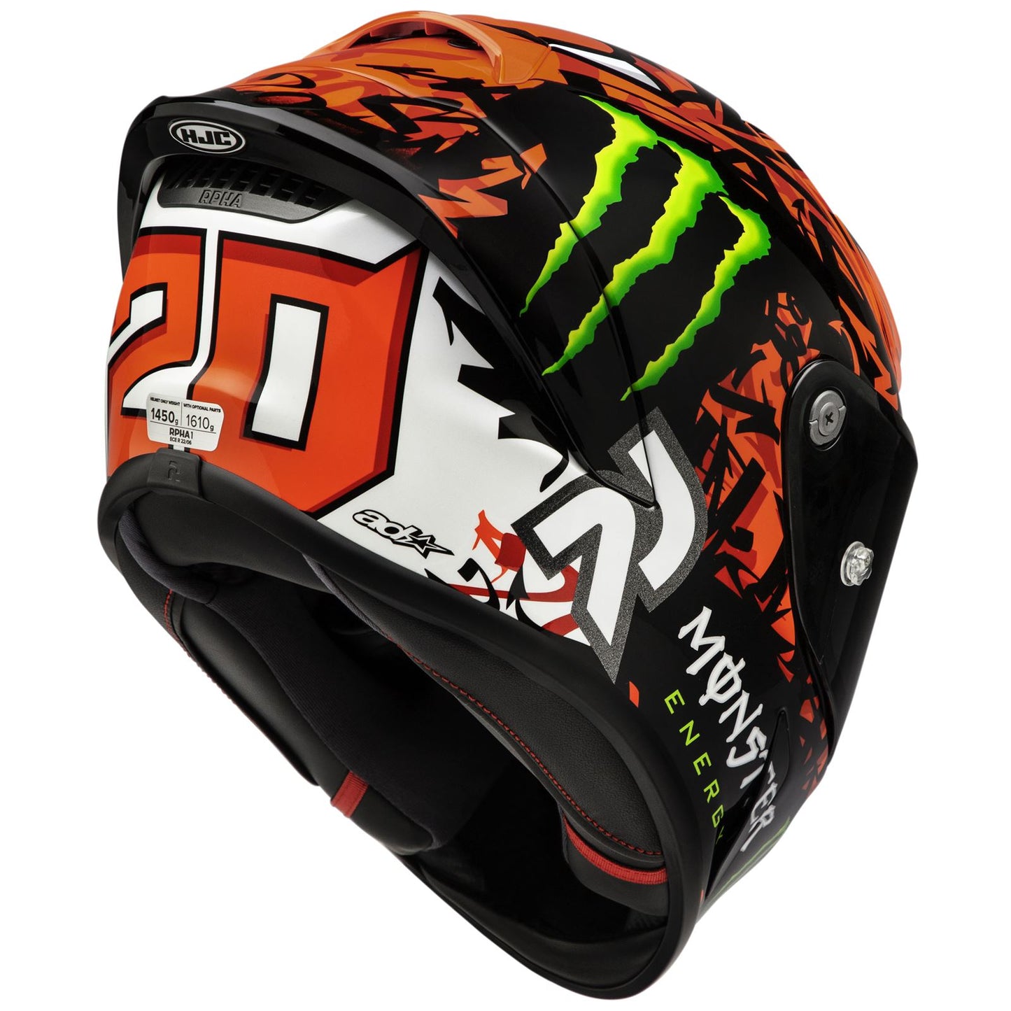 HJC RPHA 1N Quartararo 2024 Helmet - Black/Red - MC-1_1489782