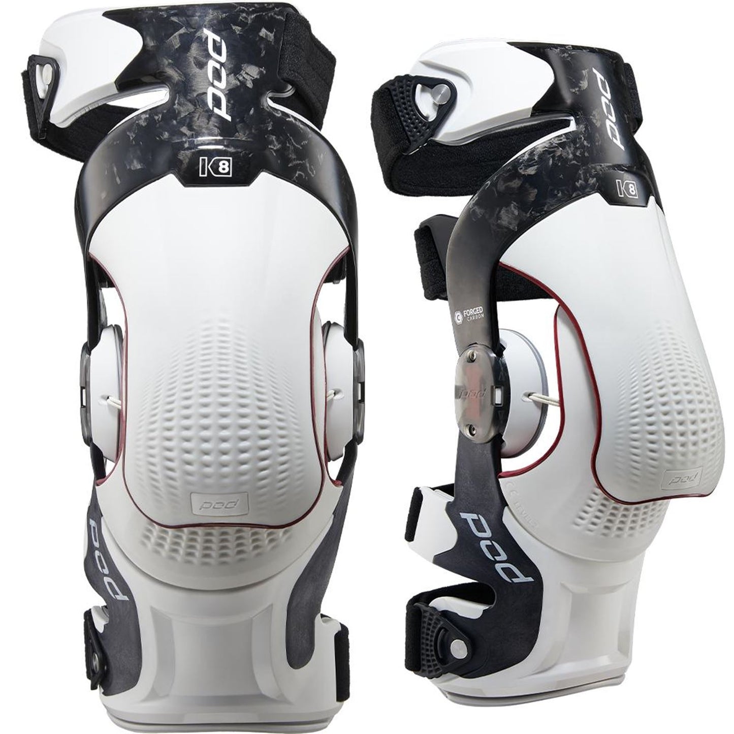 POD Active K8 3.0 Knee Brace - Carbon - Pair - Carbon/White - 2XL K830-CLT-PR-2X_1534745