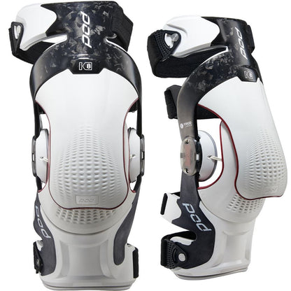 POD Active K8 3.0 Knee Brace - Carbon - Pair - Carbon/White - 2XL K830-CLT-PR-2X_1534745