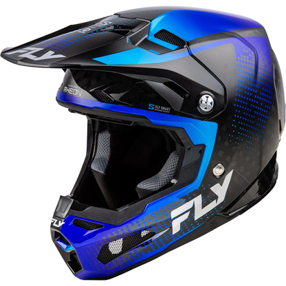 Fly Racing Youth Formula S Carbon Protocol Helmet - Black Carbon/Blue - Large 73-4466YL_1493495