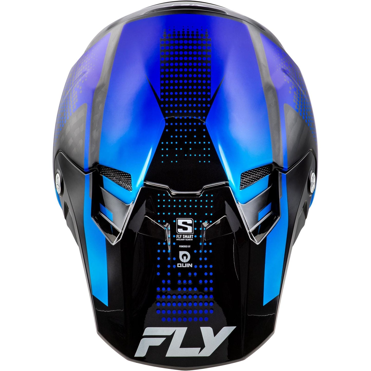 Fly Racing Youth Formula S Carbon Protocol Helmet - Black Carbon/Blue - Large 73-4466YL_1493497