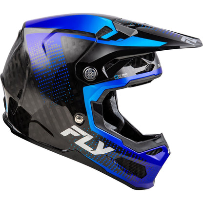 Fly Racing Youth Formula S Carbon Protocol Helmet - Black Carbon/Blue - Large 73-4466YL_1493498
