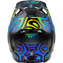 Fly Racing Youth Formula S Carbon Zen Helmet - Black Carbon/Blue/Yellow - Large 73-4468YL_1493569