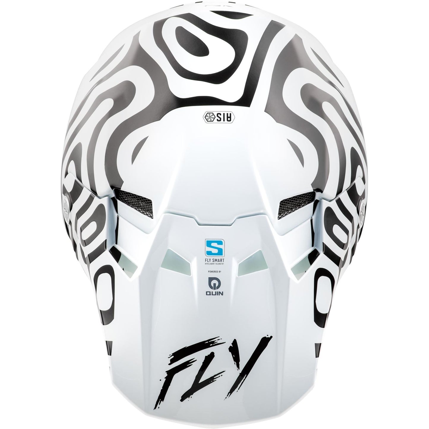 Fly Racing Formula S Carbon Protocol Visor - White/Black - Youth Large/Small 73-4469_1493557
