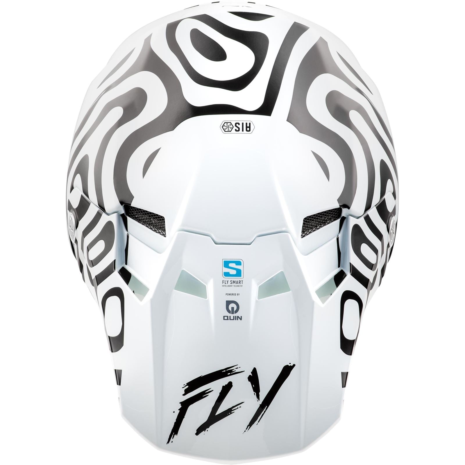 Fly Racing Formula S Carbon Protocol Visor - White/Black - Youth Large/Small 73-4469_1493557
