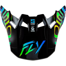 Fly Racing 2025 Formula S Carbon Zen Visor - Black Carbon/Blue/Yellow_1493548