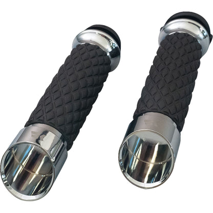 Khrome Werks Grips - Edge - Custom Contour - Diamond - Chrome [MPN: 500315]_1490164