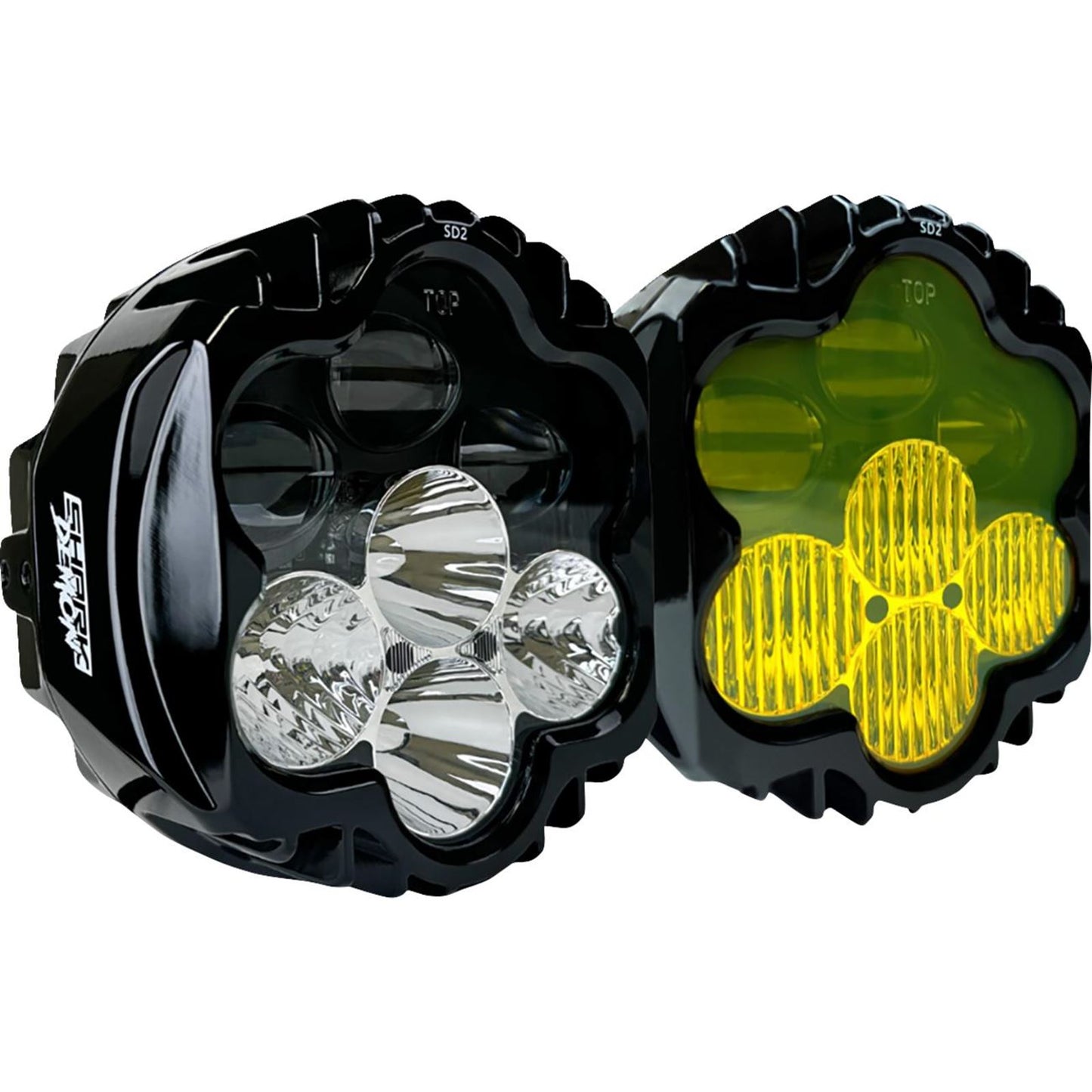 Custom Dynamics Headlight/Fog Light - Shark Demon™ - Road Glide SD2-RG-YW_1493594