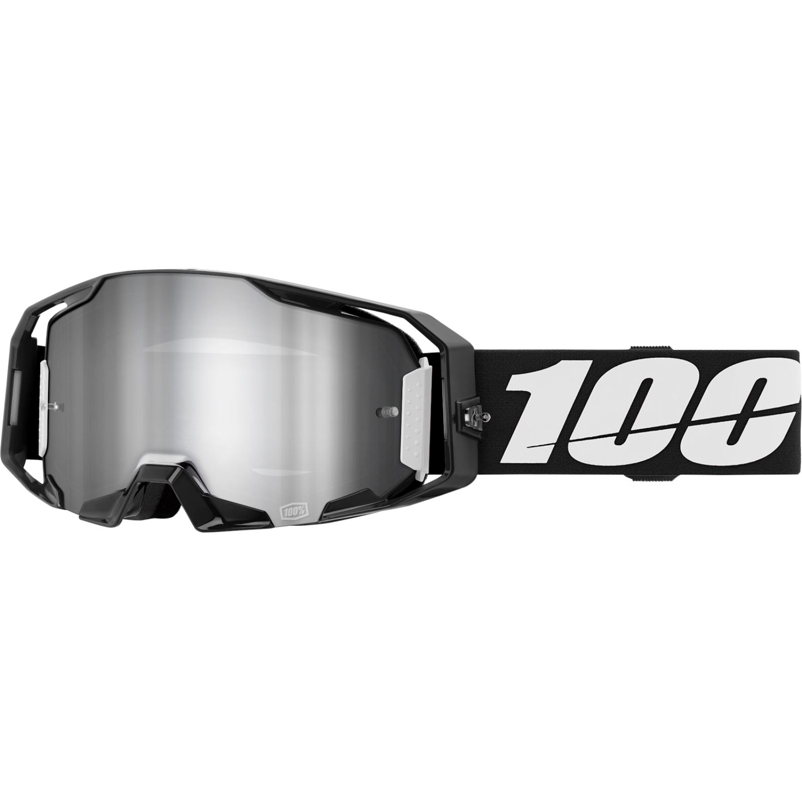 100% ARmatic Goggles - Black - Silver Flash Mirror 50060-00001_1490187