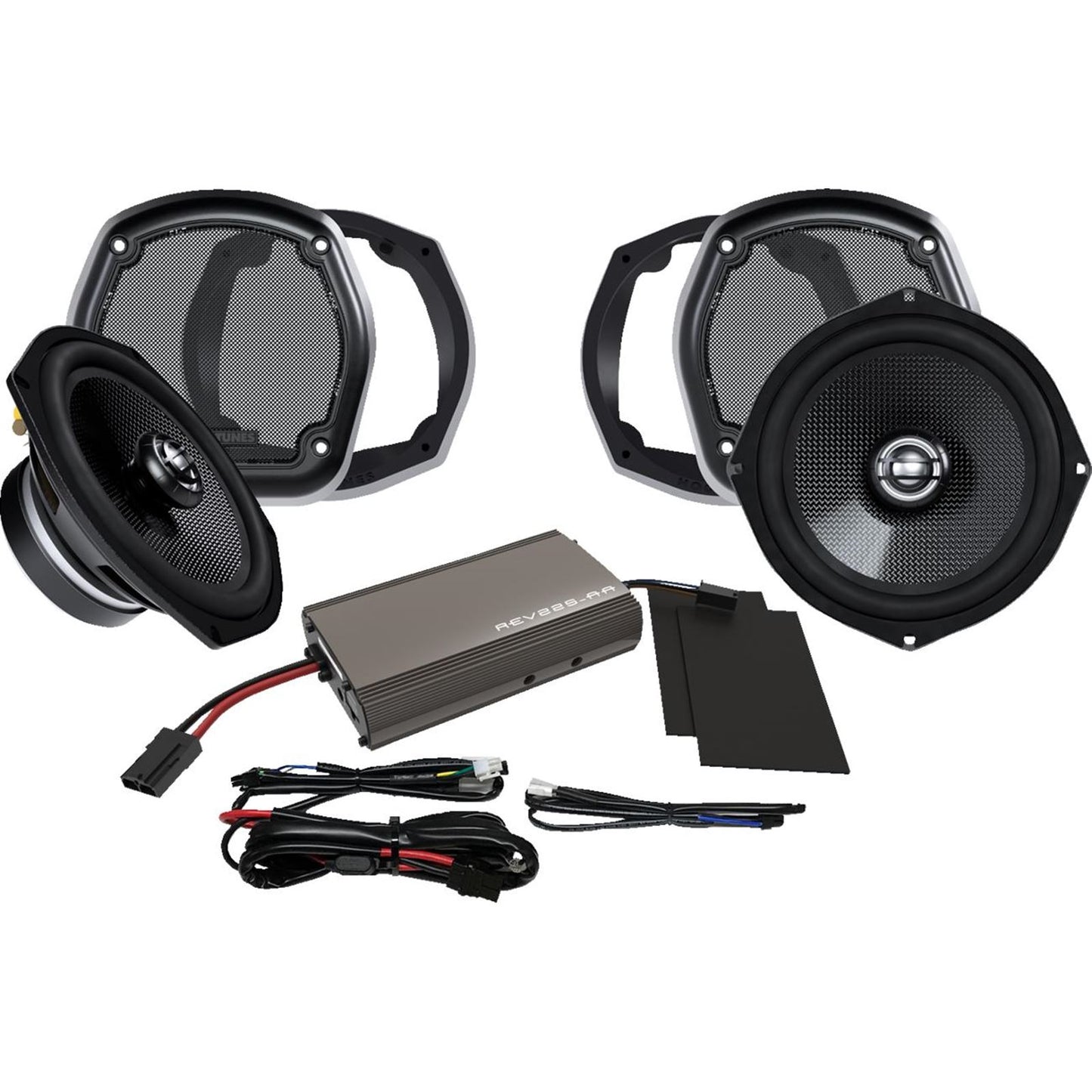 Hogtunes Amplifier/Speaker Kit - 225 W - Lower Fairing 702-XL Amp Kit_1494670