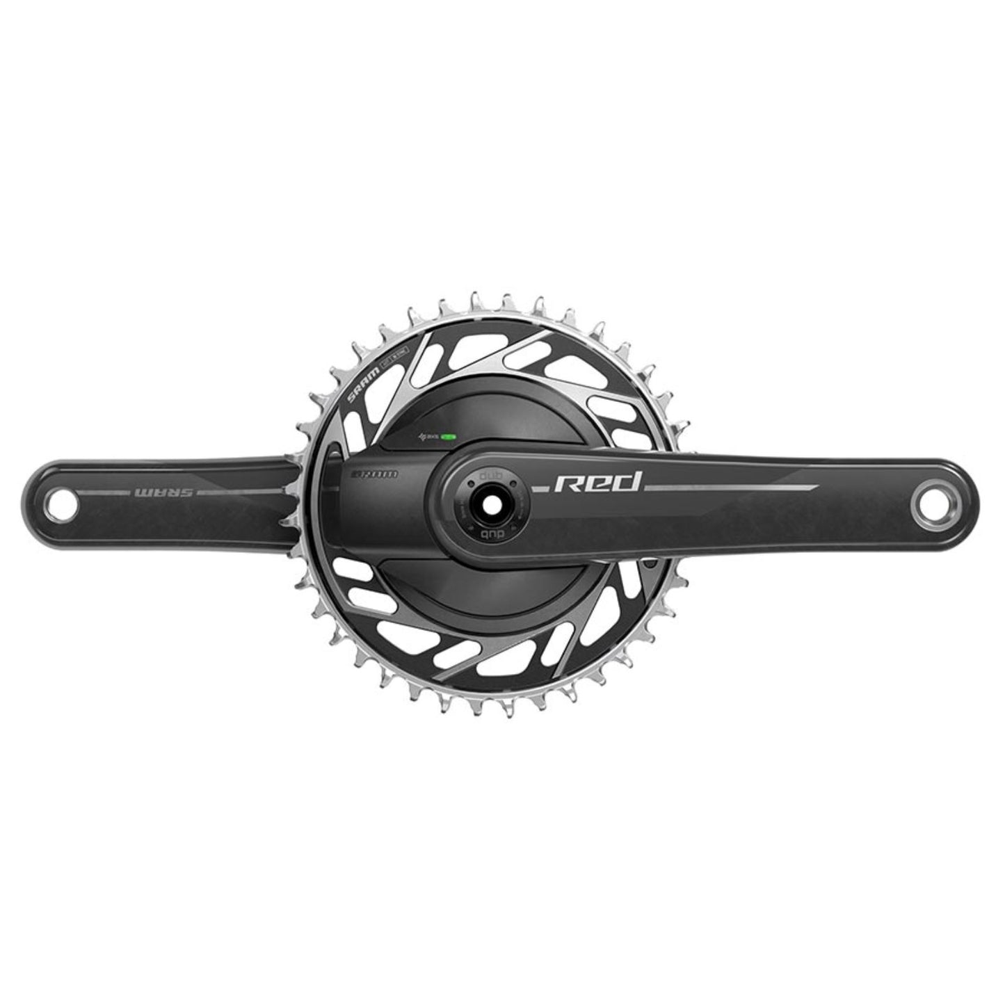 SRAM Red AXS 1x XPLR Power Meter E1  Power Meter Crankset  Speed: 12/13  Spindle: 28.99mm  BCD: Thread Mount  42  DUB  160mm  Black  Road Disc [MPN: 00.6118.689.006]_1490354