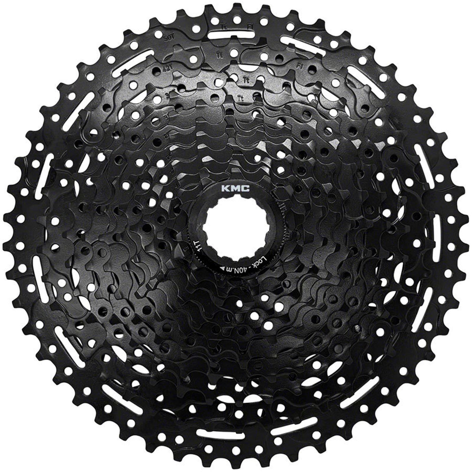 KMC REACT Cassette - 11-Speed, 11-50t, HG Driver Compatible, Black [MPN: CSTE00547]_1923204