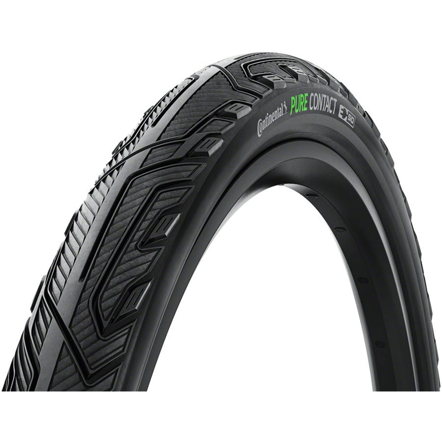 Continental Tire - Bicycle Pure Contact Tire - 700x40, Clincher, Folding, Black/Graphite Reflex [MPN: 01019700000]_2101960