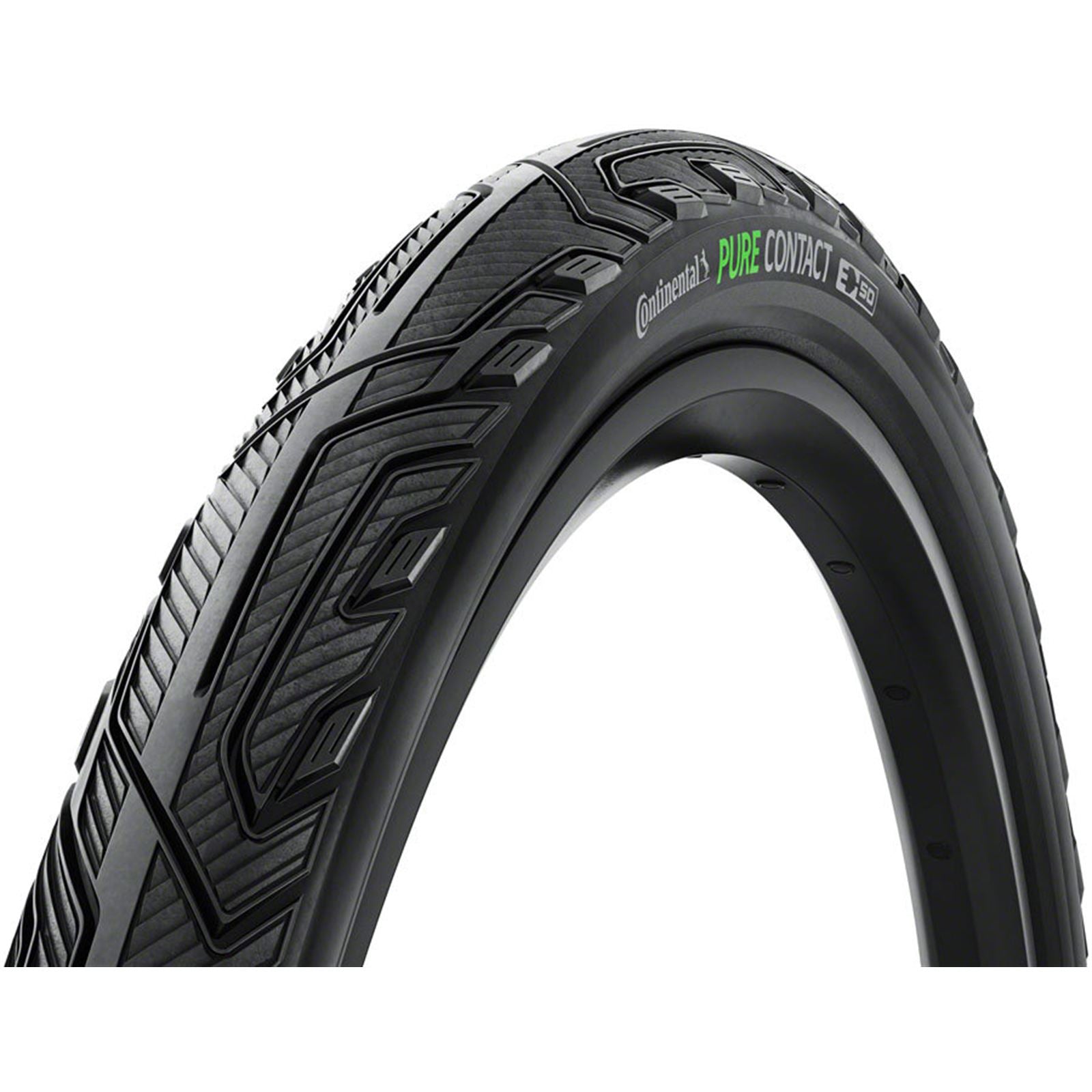 Continental Tire - Bicycle Pure Contact Tire - 700x47, Clincher, Folding, Black/Graphite Reflex [MPN: 01019490000]_2101964