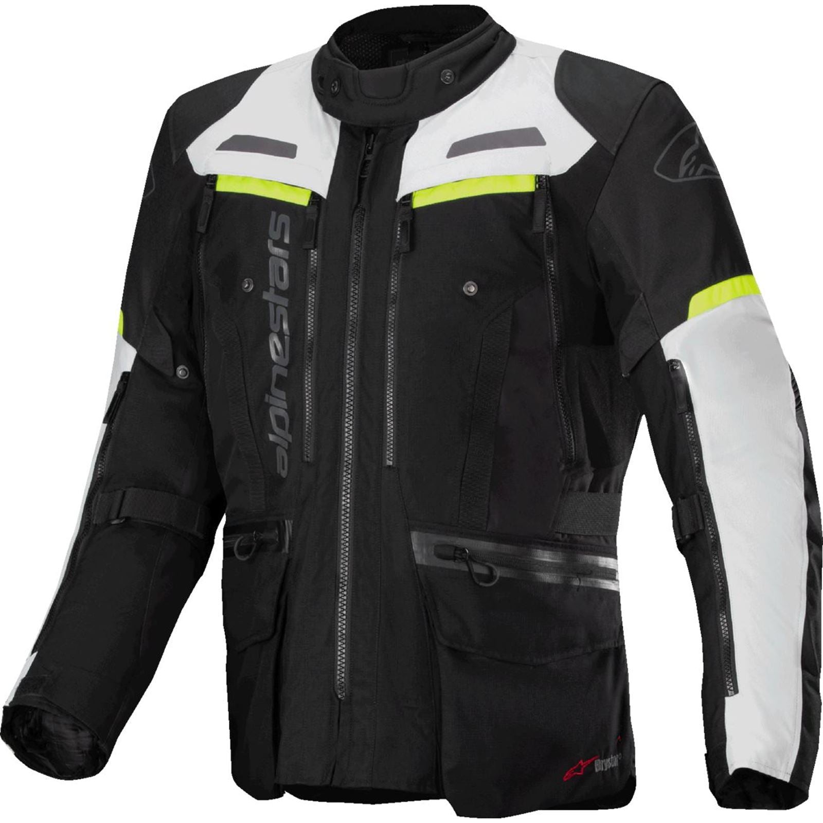 Alpinestars Bogota Pro Drystar® Jacket - Dark Black/Ice Gray/Yellow_1506791