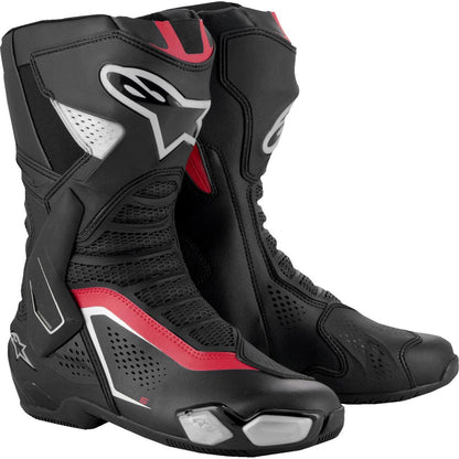 Alpinestars SMX-6 V3 Vented Boots - Black/Silver/Red - Size 8 [MPN: 2223225199 42]_1507130