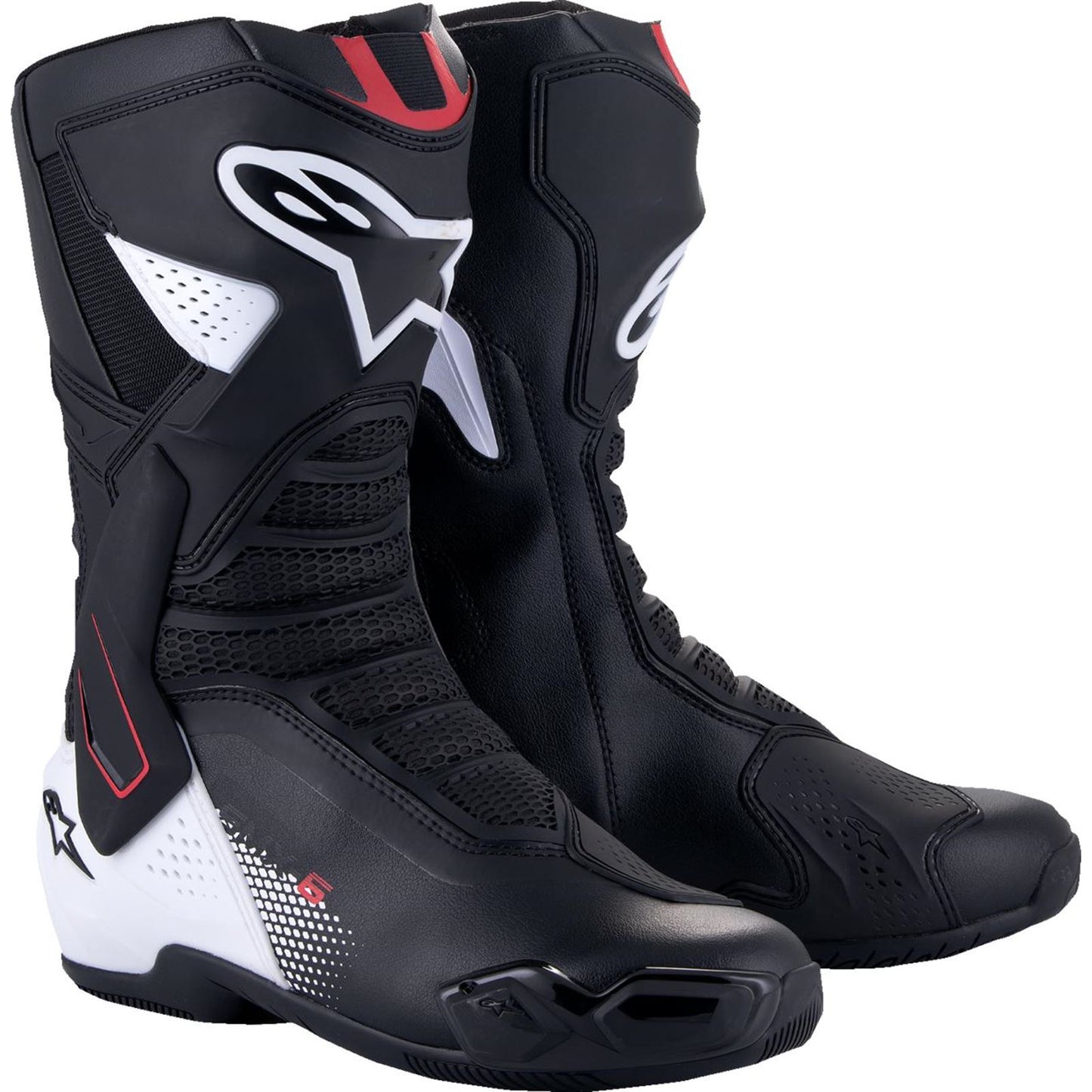 Alpinestars SMX-6 V3 Boots - Black/White/Red Graphic_1513418