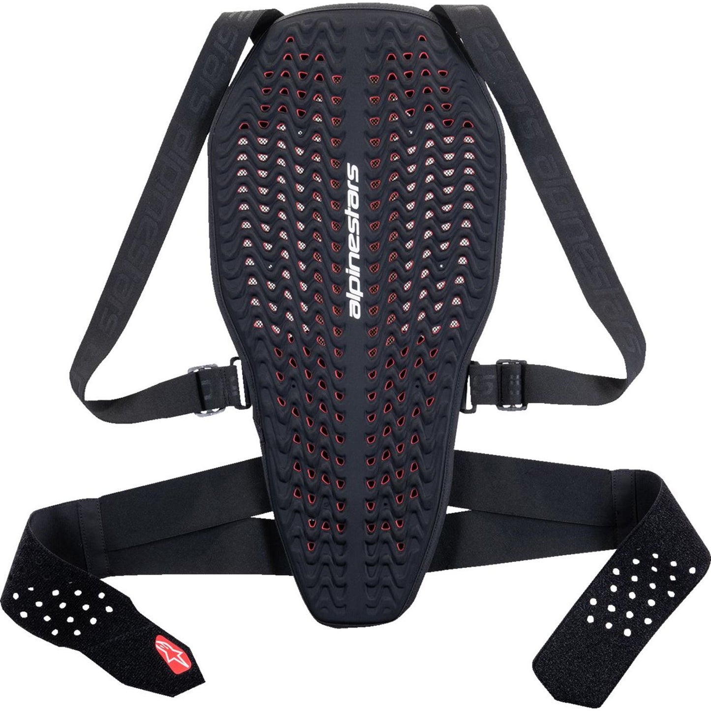 Alpinestars Nucleon Plasma Back Protector - Black/White/Red_1507350