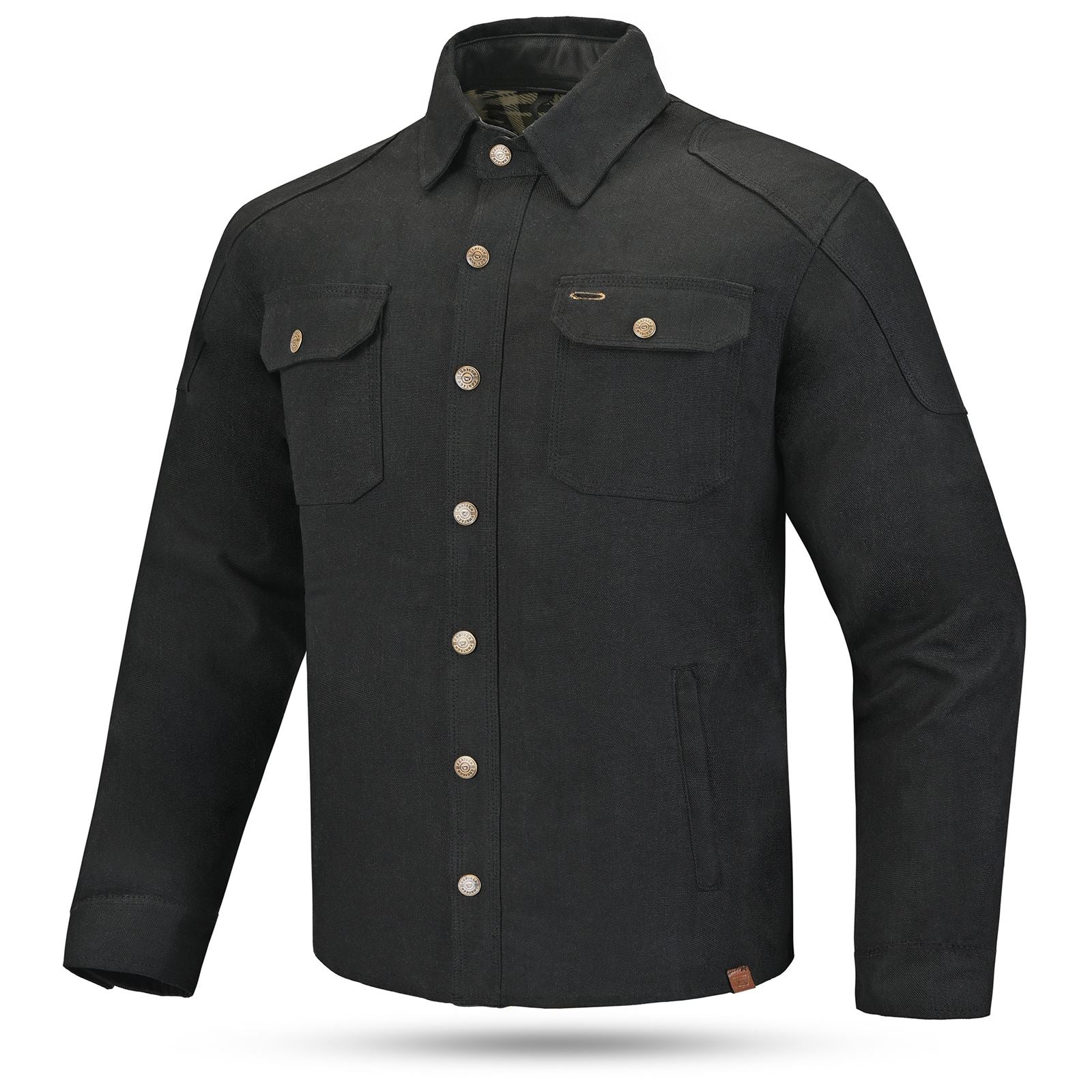 Cortech Rambler Wax Cotton Riding Jacket - Black - Small [MPN: RAMBLER WAX COT]_1984067