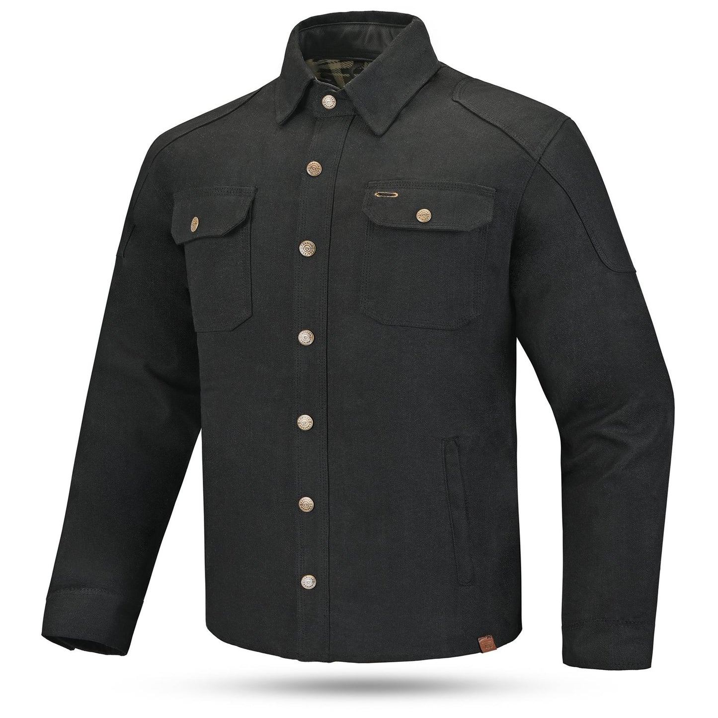 Cortech Rambler Wax Cotton Riding Jacket - Black - Medium [MPN: RAMBLER WAX COT]_1984066