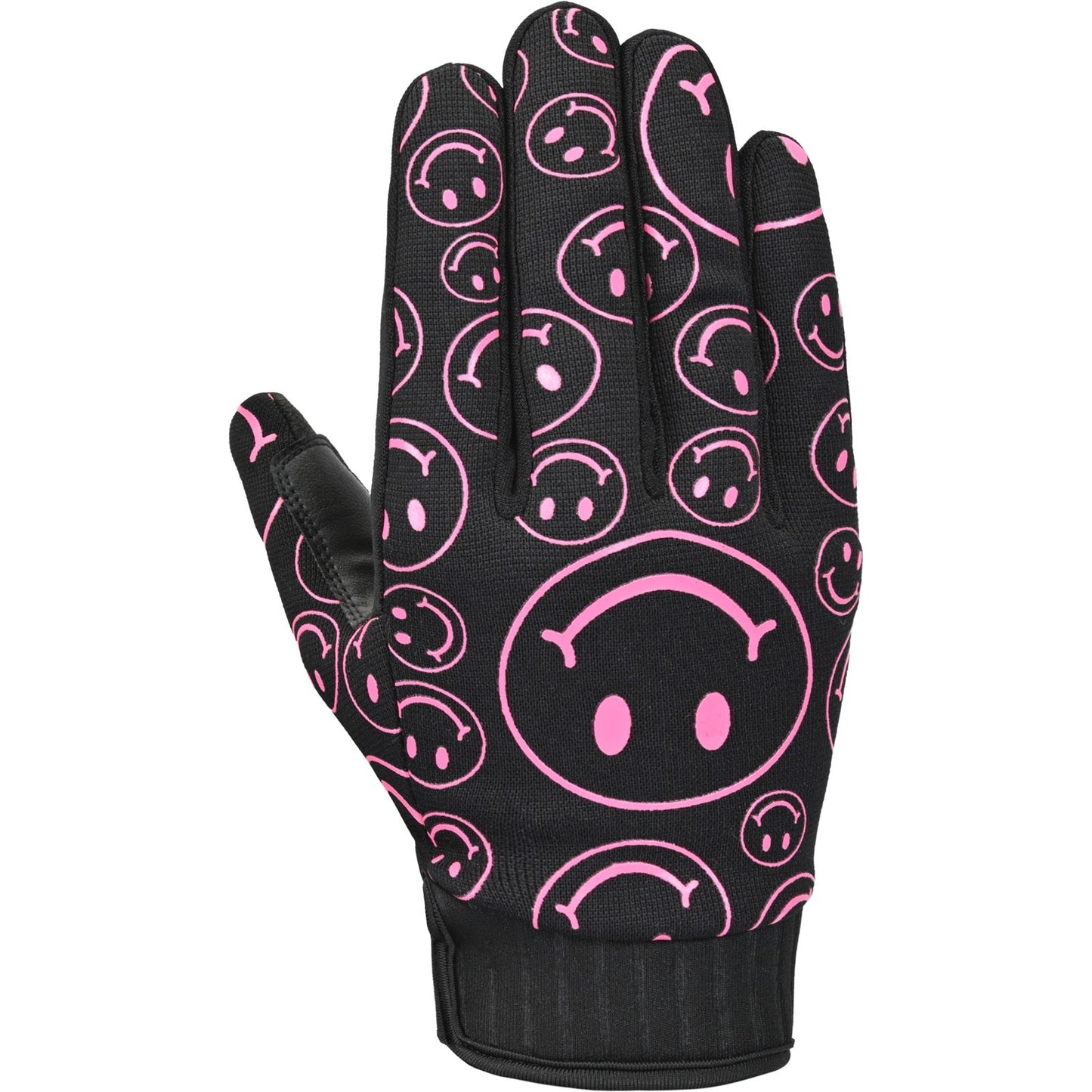 Cortech Standard Issue Happy Faces - Women's Gloves - Black/Pink - Small [MPN: STANDARD ISSUE]_1983873
