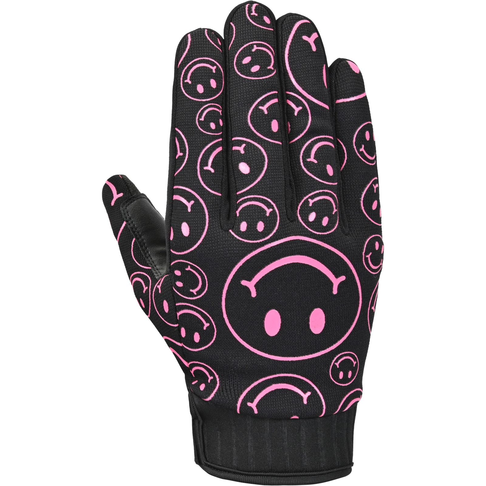 Cortech Standard Issue Happy Faces - Women's Gloves - Black/Pink - Medium [MPN: STANDARD ISSUE]_1983875