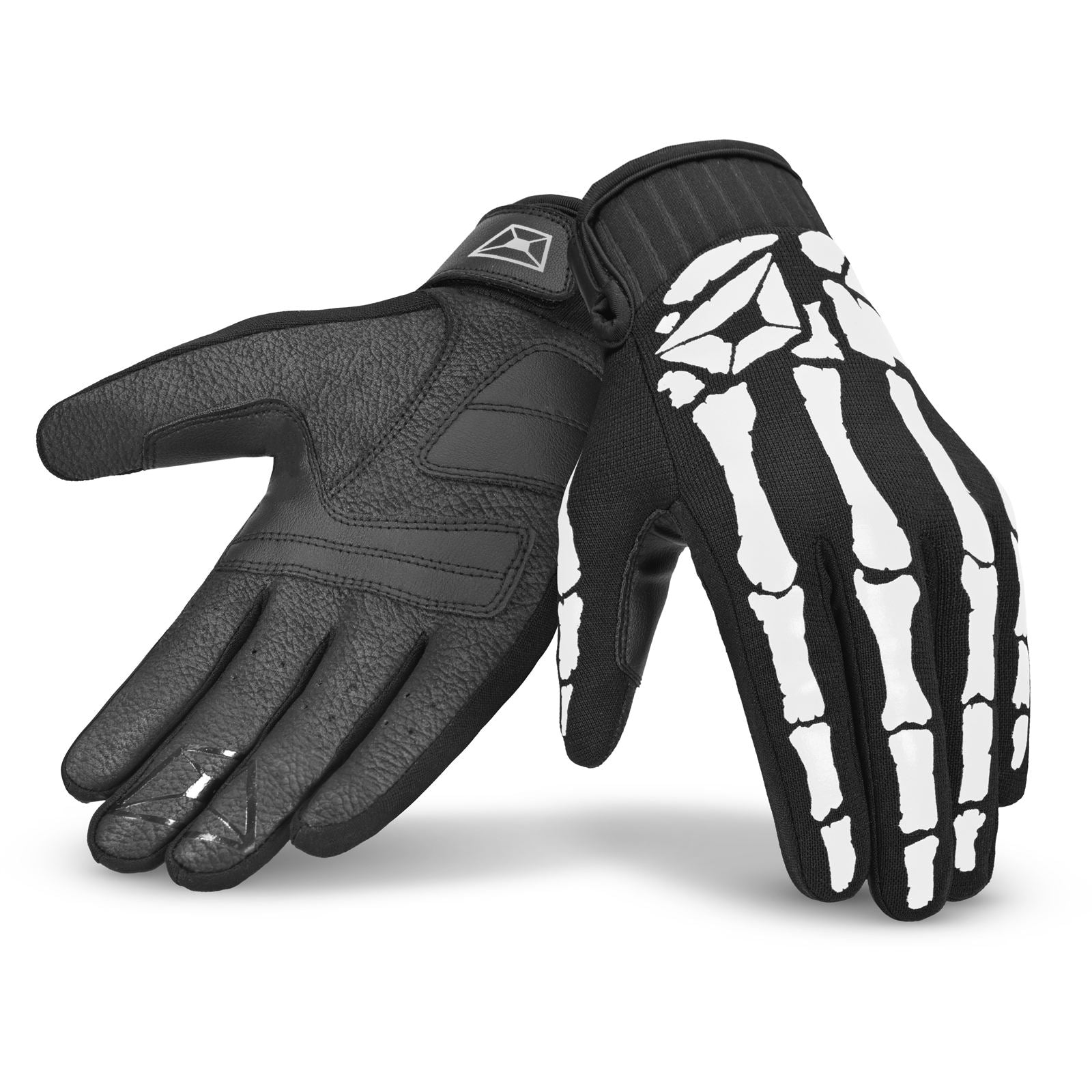 Cortech Standard Issue Bones Gloves - Black/White - Medium [MPN: STANDARD ISSUE-]_1984942
