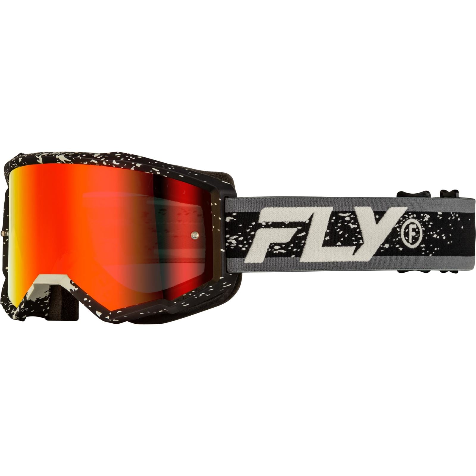 Fly Racing Youth Zone Goggles - Black/Grey with Red Mirror/Smoke Lens 37-51524Y_1495279